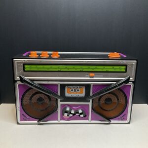 Gemmy Monster Mix Boom Box Radio Halloween Music Tested and Works! Lights Up